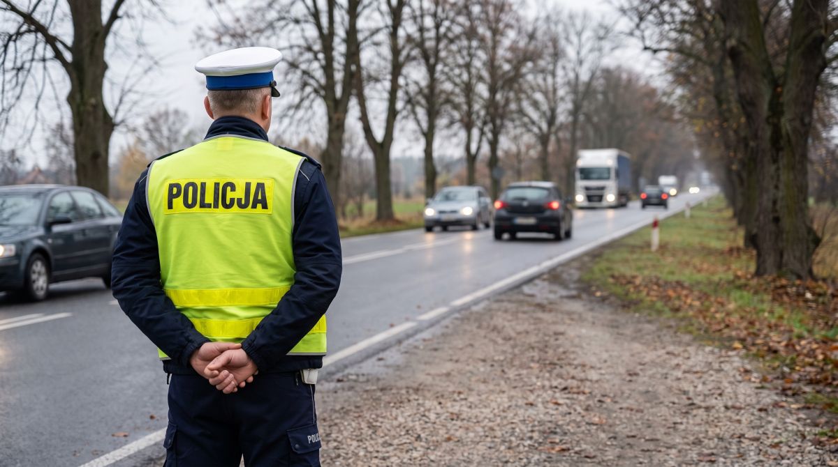 Areszt dla 50-latka, który potrącił policjanta po ucieczce przed kontrolą drogową